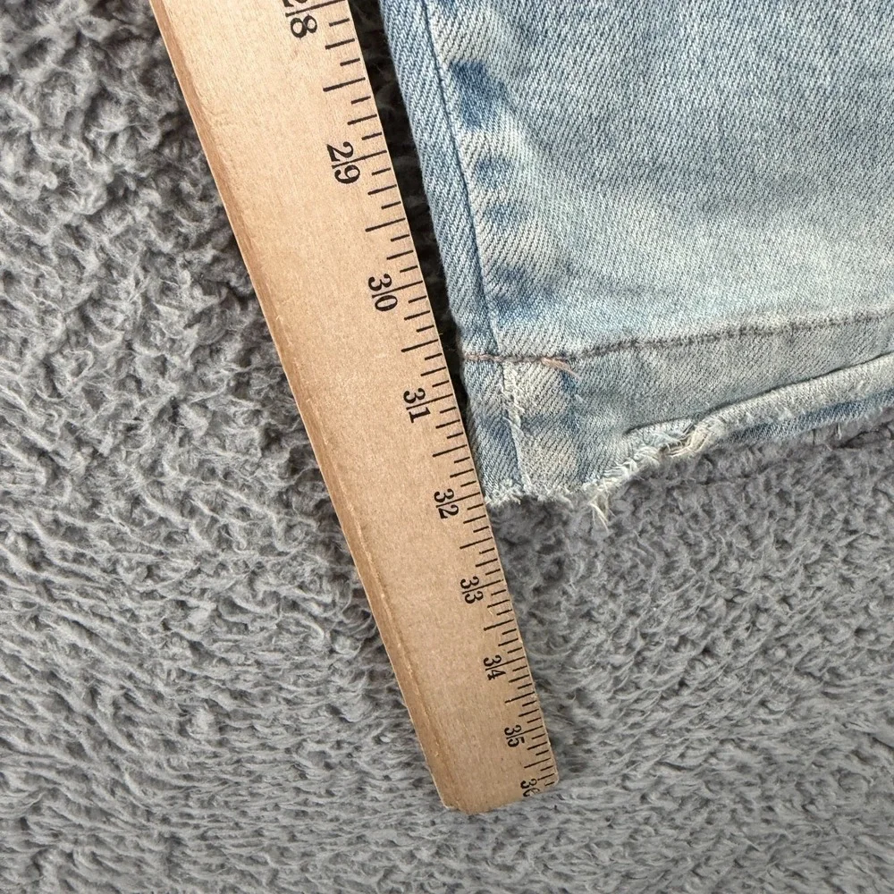 American Eagle Outfitters Jeans Womens 0 Blue Denim Wide-Leg Cargo Baggy Stretch